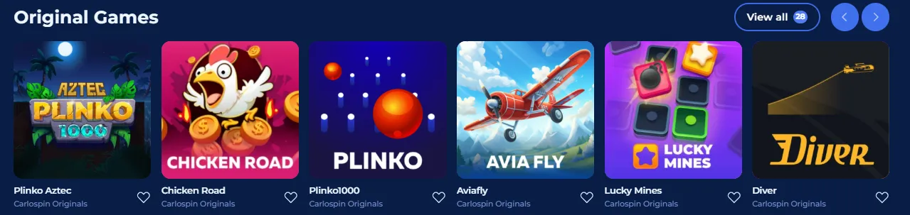 Leprezone casino original games