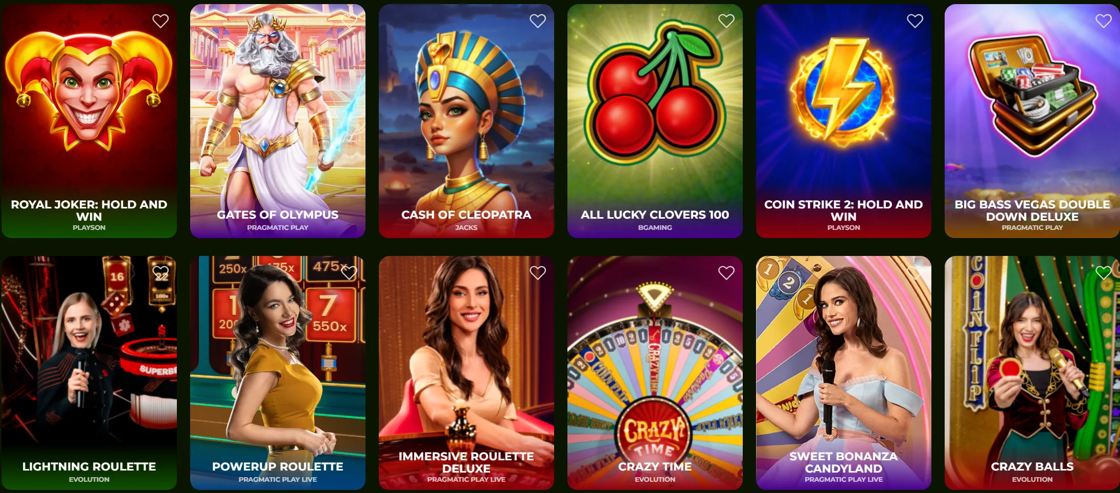 leprezone casino top games